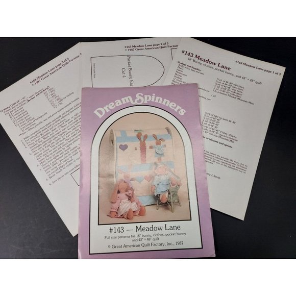 Quilt Pattern  and Sewing Pattern  Dream Spinners  #143 "Meadow Lane" - Picture 3 of 3